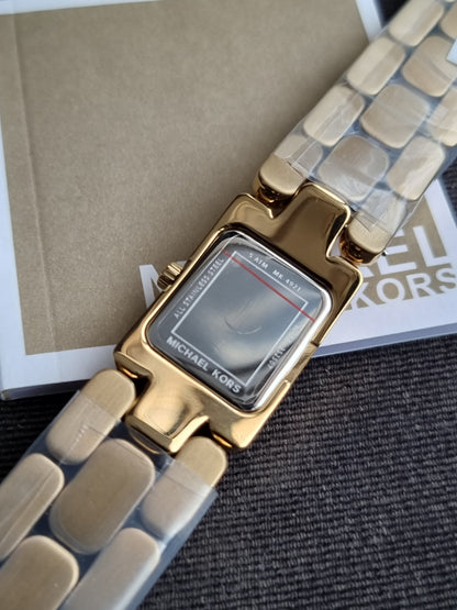 Michael Kors Mini Hally Quartz Crystal Gold 21mm Dial Ladies Watch MK4921