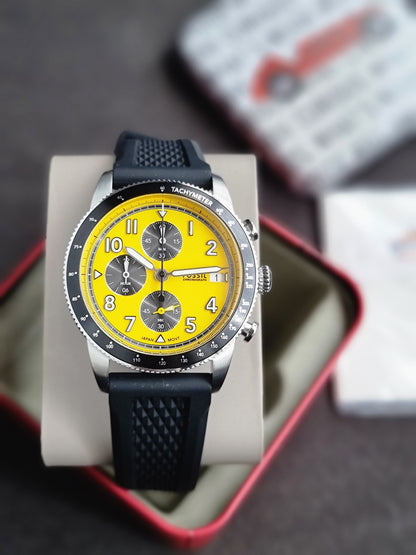 Fossil Sport Tourer Chronograph Black Silicone Watch- FS6044