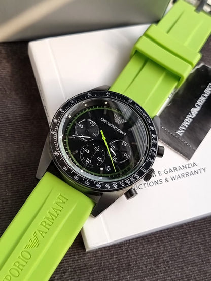 Emporio Armani Chronograph Black Dial Men's Watch - AR6114