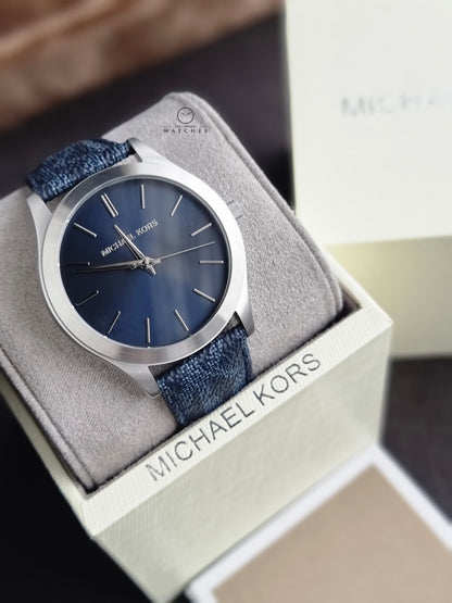 Michael Kors Slim Runway Quartz Blue 44mm Dial Men's Watch
MK8907