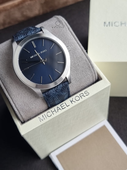 Michael Kors Slim Runway Quartz Blue 44mm Dial Men's Watch
MK8907