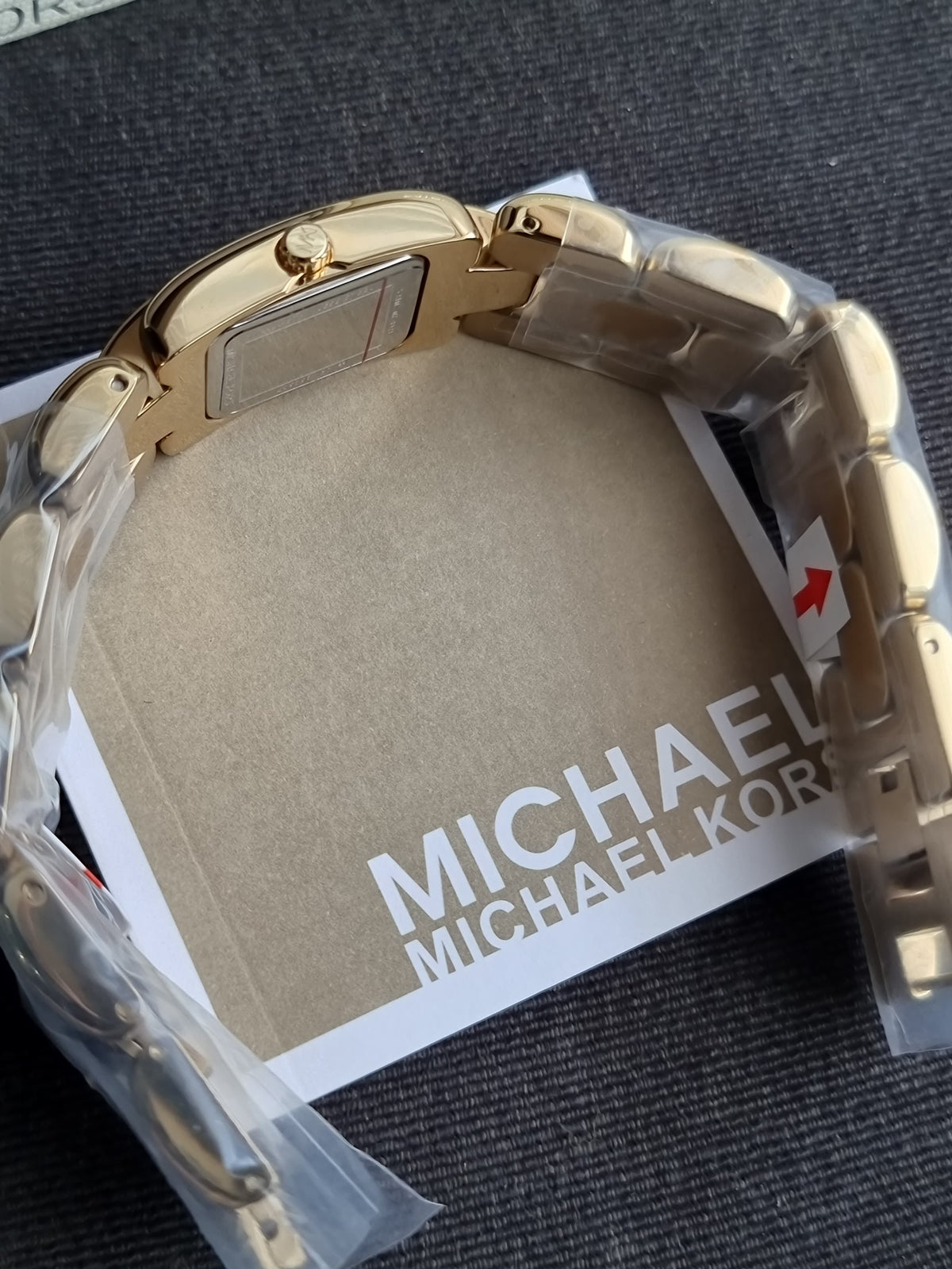 Michael Kors Mini Hally Quartz Crystal Gold 21mm Dial Ladies Watch MK4921