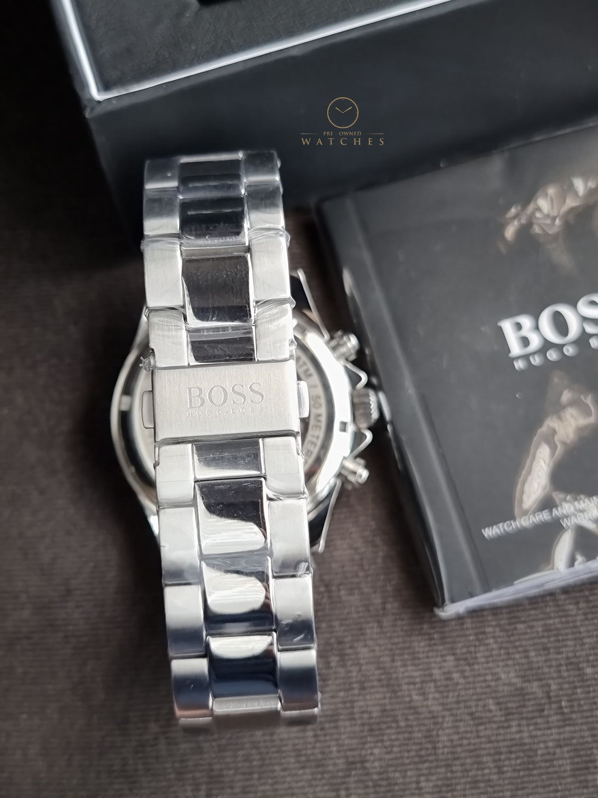 Hugo Boss Men’s Chronograph Stainless Steel Blue Dial 45mm Watch 1513755