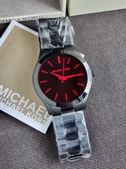 Michael Kors Slim Runway Quartz Black Dial 44mm Men's Watch
MK8734