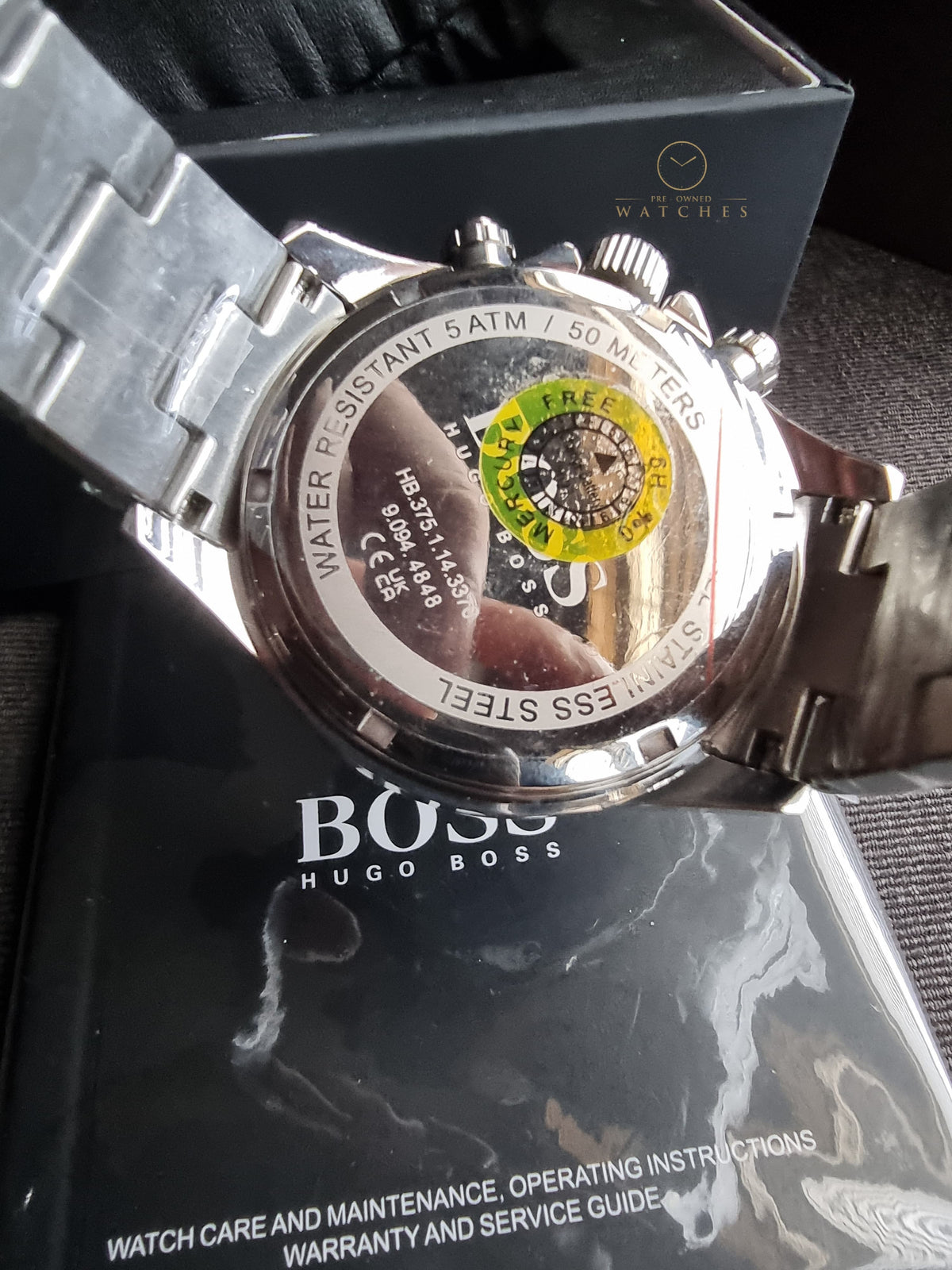 Hugo Boss Men’s Chronograph Stainless Steel Blue Dial 45mm Watch 1513755